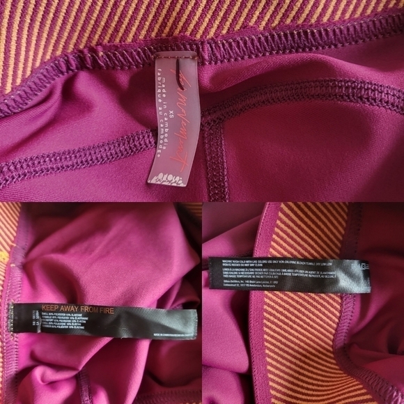 New FP Movement Endurance Mid-Rise Aubergine Run Tight Leggings NWT X-Small - Picture 16 of 16
